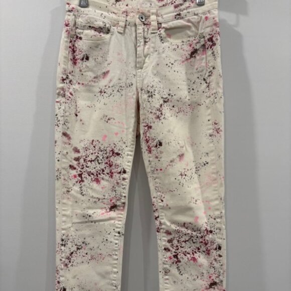 Calvin Klein Paint Splattered Jeans - Picture 1 of 5